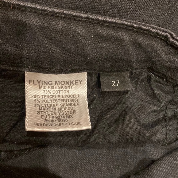 Black Flying Monkey skinny jeans - Picture 5 of 5